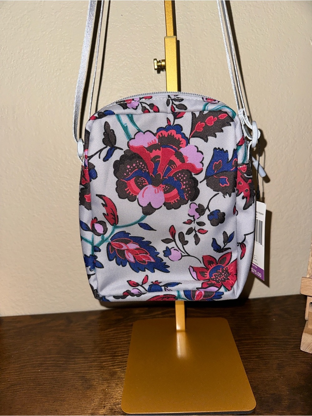Vera Bradley Vineyard Floral Mini + Bag charm - Picture 5 of 7